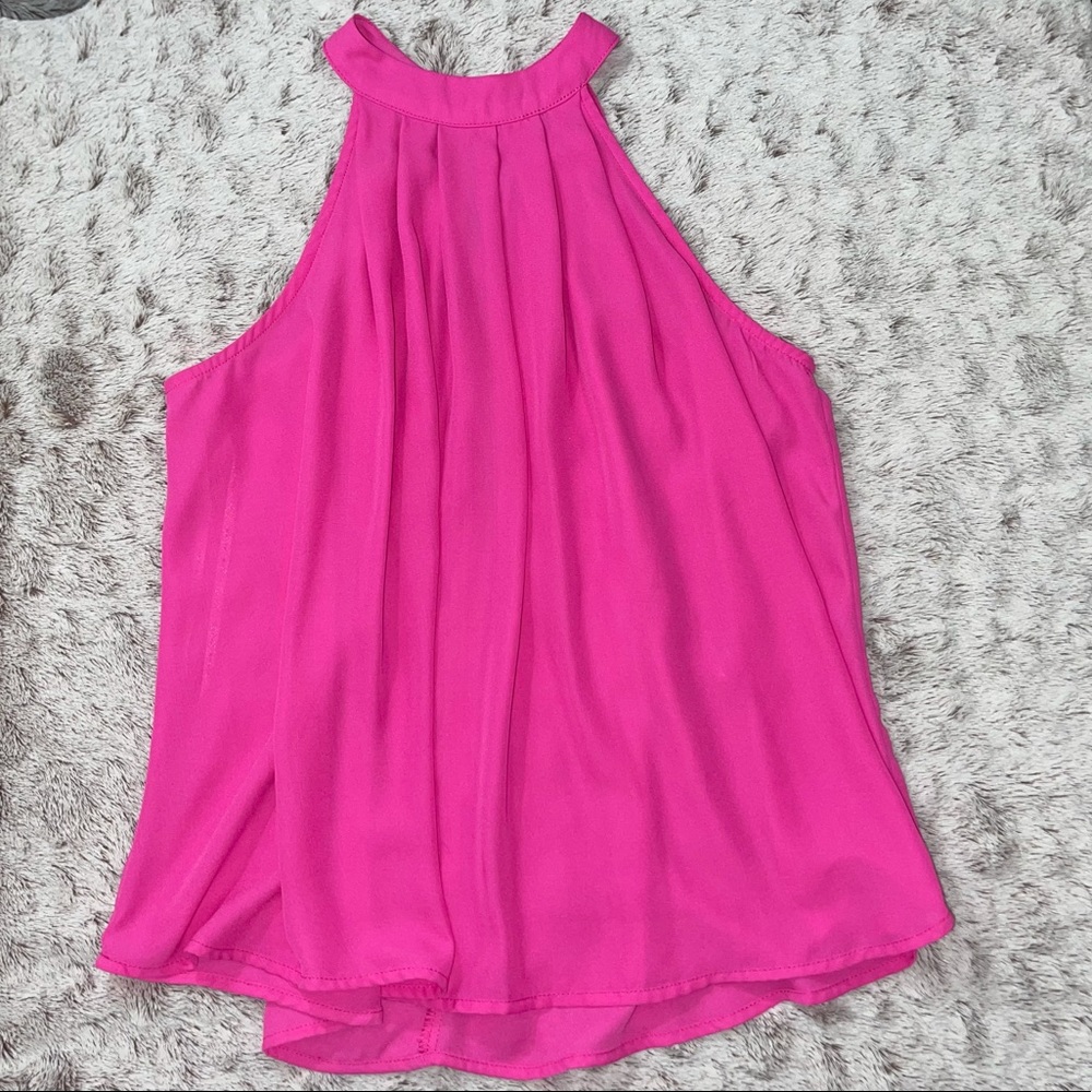 HAUTE MONDE - Hot Pink Halter Top (M)